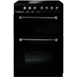 Rangemaster Kitchener 10726 - 60cm Electric Cooker in Black and Chrome